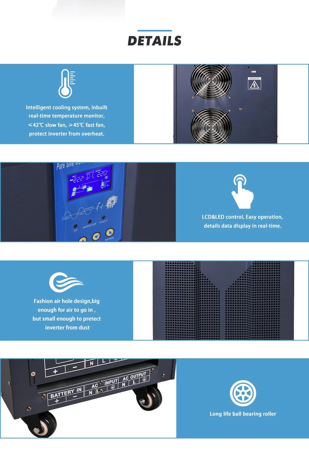 power inverter with internal battery